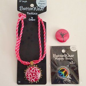 ButtonWear Add-a-Magnetic Button Necklace *Small Parts*
